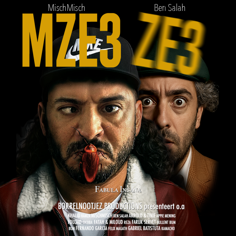Originele MZE3ZE3-poster met MischMisch en Ben Salah